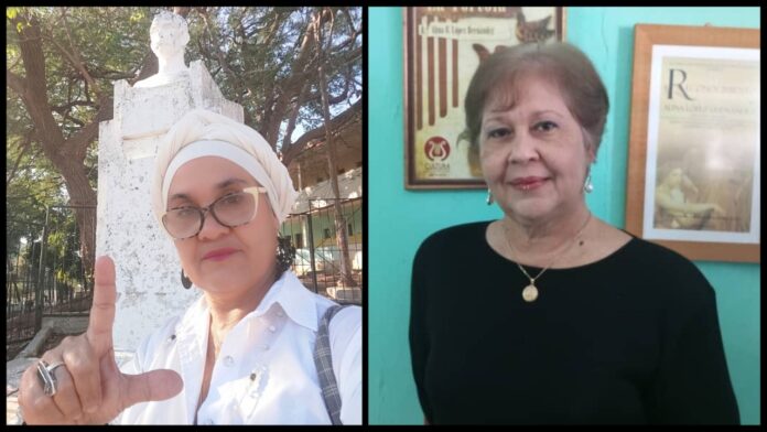 Alina Bárbara López Hernández y Jenny Victoria Pantoja Torres