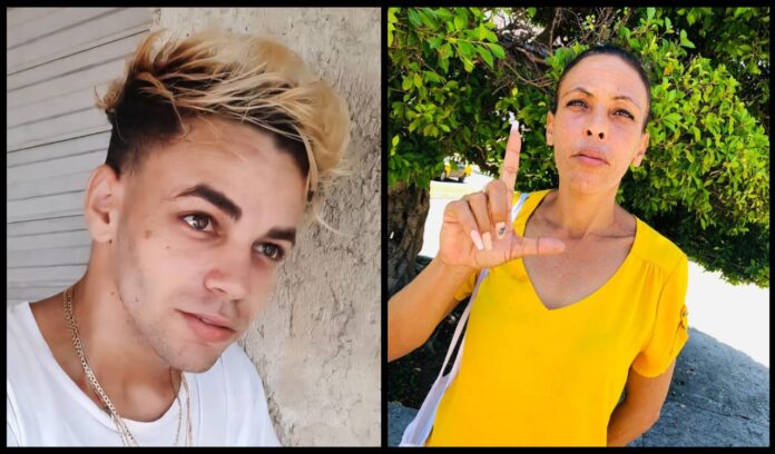 Duannis León Taboada y su madre Yenisey Taboada Ortiz
